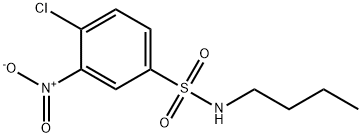 N-butyl-4-chloro-3-nitrobenzenesulphonamide Struktur