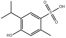 5-hydroxy-p-cymene-2-sulphonic acid Structure