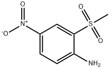 2-甲砜基-4-硝基苯胺, 96-74-2, 结构式