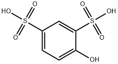 4-ヒドロキシベンゼン-1,3-ビス(スルホン酸) 化学構造式