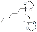 2-Hexyl-2'-methyl[2,2'-ethylenebis(1,3-dioxolane)] 结构式