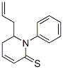2(1H)-Pyridinethione,  5,6-dihydro-1-phenyl-6-(2-propen-1-yl)- 结构式