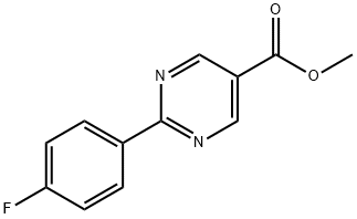 2-(4-Fluorophenyl)pyrimidine-5-carboxylic acid methyl ester Struktur