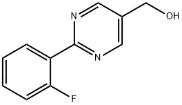 [2-(2-Fluoro-phenyl)-pyrimidin-5-yl]-methanol Struktur