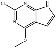 2-氯-4-甲氧基-7H-吡咯并[2,3-D]嘧啶,96022-77-4,结构式