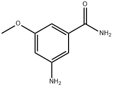 3-aMino-5-MethoxybenzaMide Struktur