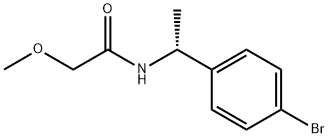 (R)-N-[1-(4-溴苯腈)乙基]-2-甲氧基乙酰胺, 960238-03-3, 结构式