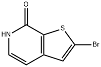 2-溴-6H-噻吩并[2,3-C]吡啶-7-酮 结构式