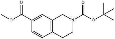 2-tert-Butyl 7-methyl 3,4-dihydroisoquinoline-2,7(1H)-dicarboxylate Struktur