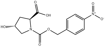 TRANS-4-HYDROXY-1-(4-NITROBENZYLOXYCARBONYL)-L-PROLINE Struktur