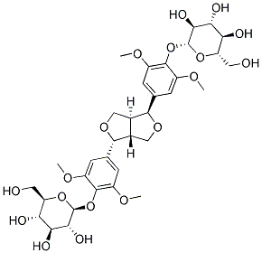 エリューテロサイドE (シリンガレシノールジグルコシド) 化学構造式