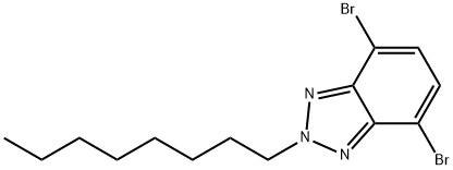 4,7-二溴-2-辛基-2H-苯并三唑,960509-83-5,结构式