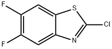 2-氯-5,6-二氟苯并噻唑 结构式