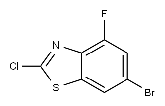6-BROMO-2-CHLORO-4-FLUOROBENZOTHIAZOLE, 960535-41-5, 结构式