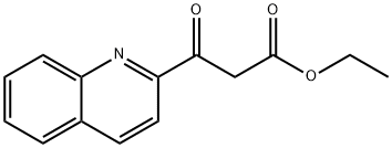 3-氧代-3-(喹啉-2-基)丙酸乙酯, 96057-59-9, 结构式