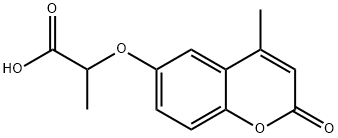 2-[(4-methyl-2-oxo-2H-chromen-6-yl)oxy]propanoic acid Structure