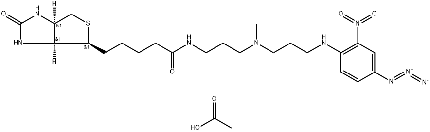 フォトビオチン 酢酸塩 化学構造式