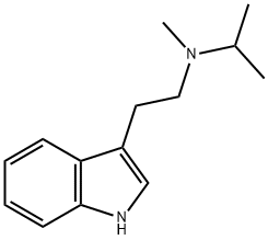 N-METHYL-N-ISOPROPYLTRYPTAMINE(MIPT) 结构式