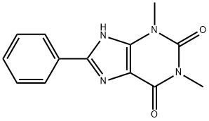 1,3-ジメチル-8-フェニル-7H-プリン-2,6(1H,3H)-ジオン 化学構造式