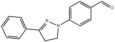 4-(3-PHENYL-4,5-DIHYDRO-PYRAZOL-1-YL)-BENZALDEHYDE 结构式