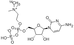 CYTIDINE DIPHOSPHOCHOLINE, [METHYL-14C] Structure