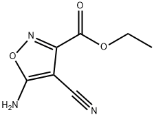 5-Amino-4-cyano-3-isoxazolecarboxylic acid ethyl ester Structure