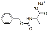 (S)-2-(Benzyloxycarbonylamino)propionic acid sodium salt Structure