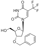 3'-O-benzyl-2'-deoxy-5-trifluoromethyluridine 结构式