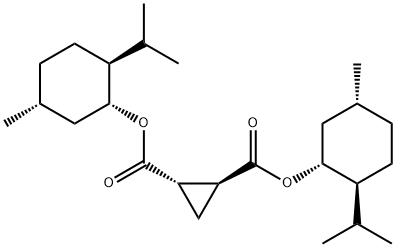 1,2-CYCLOPROPANEDICARBOXYLIC ACID BIS [(1R, 2S, 5R)]-5-METHYL-2-(1-METHYLETHYL) Structure