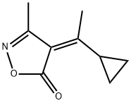 5(4H)-Isoxazolone,4-(1-cyclopropylethylidene)-3-methyl-,(Z)-(9CI) Struktur