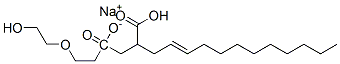 sodium 4-[2-(2-hydroxyethoxy)ethyl] 2-dodecenylsuccinate 结构式