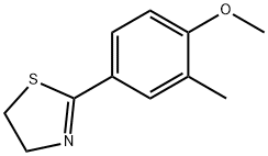 2-(4-methoxy-3-methyl-phenyl)-4,5-dihydro-1,3-thiazole Struktur