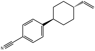 ４（トランス４ビニルシクロヘキシル）ベンゾニトリル 化学構造式