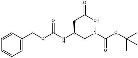 NΓ-BOC-NΒ-Z-D-3,4-二氨基丁酸 结构式