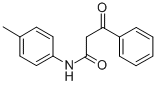 N-(4-甲基苯基)-Β-氧代-苯丙酰胺, 962-07-2, 结构式