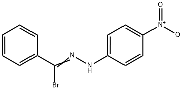 1-(4-ニトロフェニル)-2-(ブロモフェニルメチレン)ヒドラジン 化学構造式