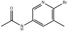 N-(6-溴-5-甲基吡啶-3-基)乙酰胺,96206-67-6,结构式
