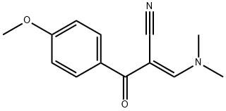 Α-[(二甲氨基)亚甲基]-4-甲氧基-Β-氧代苯丙腈 结构式