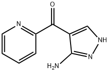 (3-氨基-1H-吡唑-4-基)-2-吡啶基-甲酮 结构式