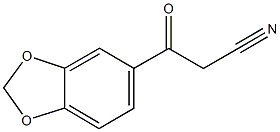 3-(1,3-benzodioxol-5-yl)-3-oxopropanenitrile Struktur