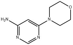 4-氨基-6-吗啉并嘧啶 结构式