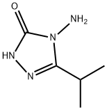 4-Amino-2,4-dihydro-5-(1-methylethyl)-3H-1,2,4-triazol-3-one 化学構造式