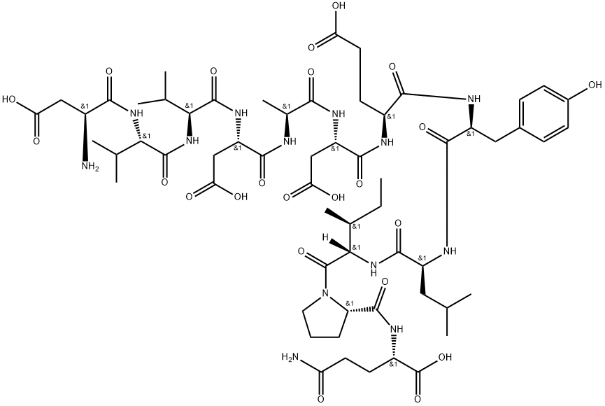 EGF RECEPTOR (985-996) (HUMAN), 96249-43-3, 结构式