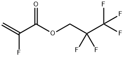 2-フルオロアクリル酸2,2,3,3,3-ペンタフルオロプロピル 化学構造式