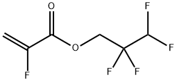 2,2,3,3-TETRAFLUOROPROPYL 2-FLUOROACRYLATE, 96250-37-2, 结构式