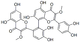 8-[6-(5,7-Dihydroxy-3-methoxy-4-oxo-4H-1-benzopyran-2-yl)-2,3-dihydroxyphenyl]-2-(3,4-dihydroxyphenyl)-5,7-dihydroxy-3-methoxy-4H-1-benzopyran-4-one|