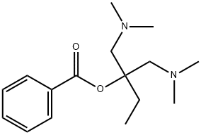 1,1-bis(dimethylaminomethyl)propyl benzoate Structure