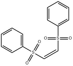顺-1,2-双(苯基磺酰基)乙烯 结构式