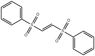 反-1,2-双(苯基磺酰基)乙烯, 963-16-6, 结构式