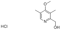 (4-甲氧基-3,5-二甲基吡啶-2-基)甲醇盐酸盐, 96300-88-8, 结构式